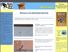 Tablet Screenshot of bedsbirdclub.org.uk